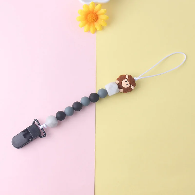 Новые детские соски на цепочке милые овцы Силиконовые бусы для прорезывания