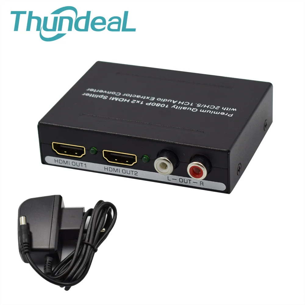Для XBOX PS3 PS4 Smart HD HDMI сплиттер 2 порта 1080P 1x2 2CH/5.1CH Spdif Toslink + L/R аудио экстрактор