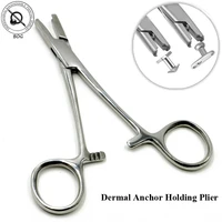 bog 316l stainless steel dermal anchor holding pliers professionele piercing tool body jewelry tools dermal disc forceps
