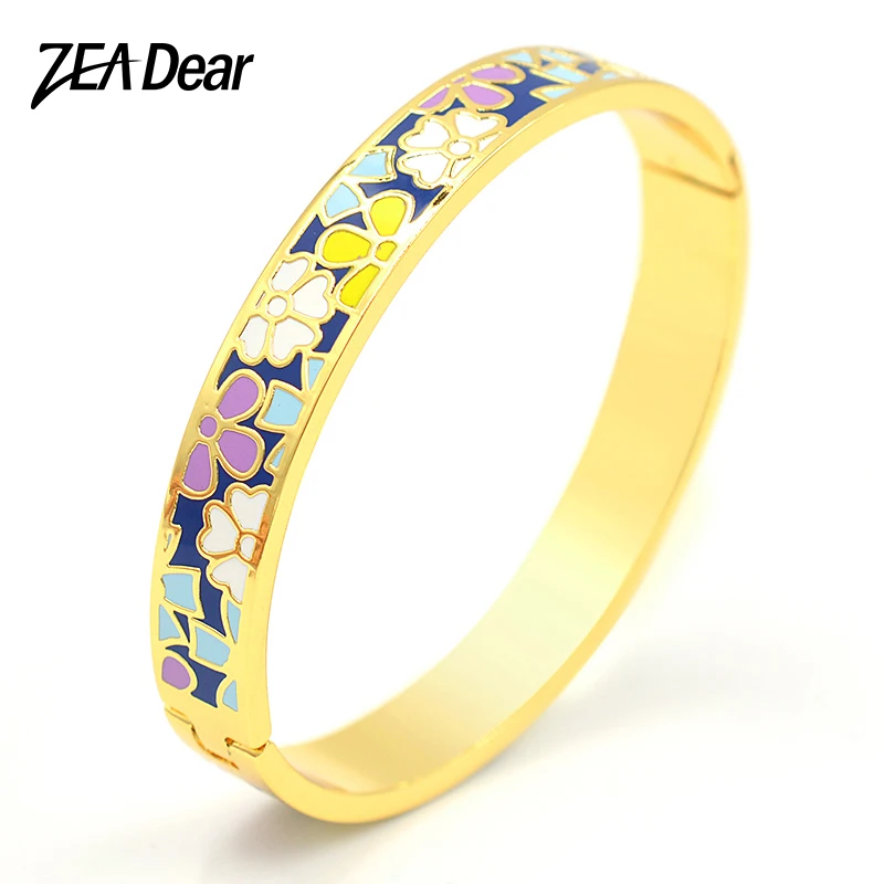 ZEA Dear Jewelry эмаль ювелирные изделия для женщин браслет из нержавеющей стали