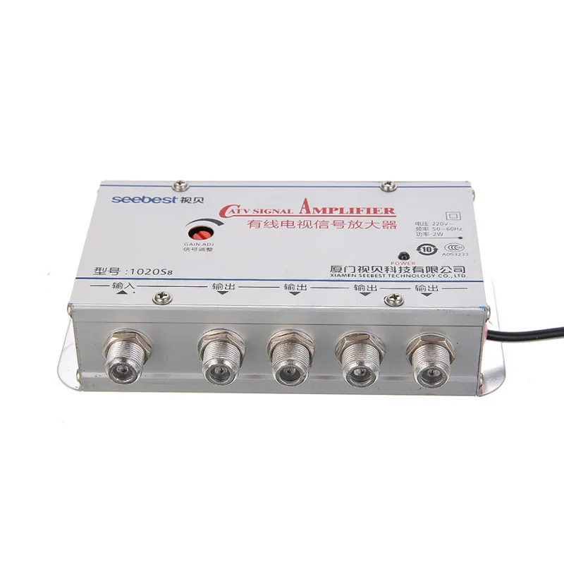 Mayitr 4Way CA tv VCR ТВ антенна усилитель сигнала профессиональный усилитель сплиттер 20DB 45-860 МГц для домашнего ТВ оборудования