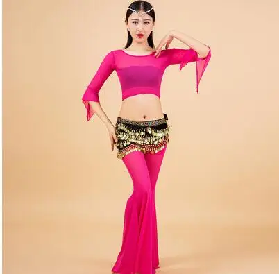 Фото Женский костюм для танца живота танцевальный тренировок с квадратными и