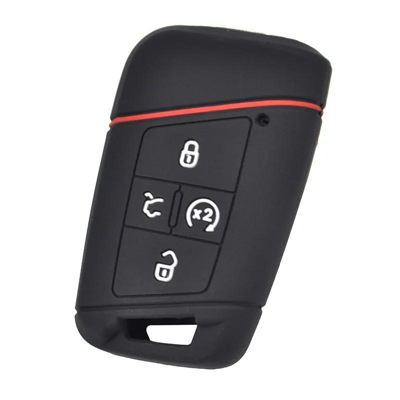 Силиконовый чехол для ключей Fob для VW Golf Polo Tiguan Passat Atlas для Skoda Superb Kodiaq Octavia для сиденья Ateca Leon чехол для пульта дистанционного управления