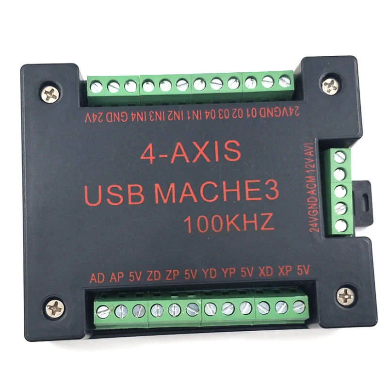 CNC USB MACH3 100 кГц коммутационная плата 4 осевой интерфейс драйвер контроллер