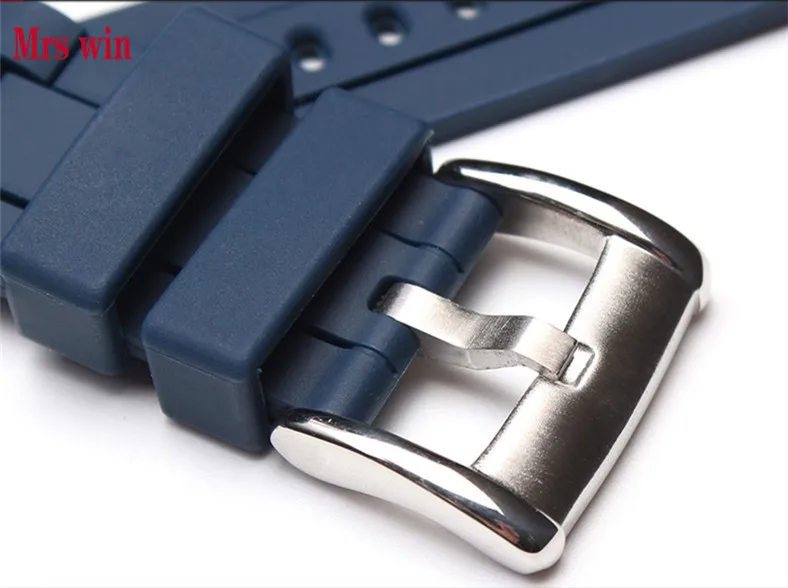 Ремешок силиконовый водостойкий для наручных часов Mrs win 20 мм 2448|silicone rubber strap|rubber