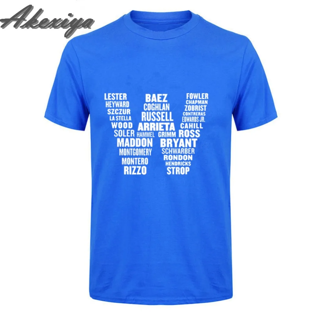 Футболка homme Chicago Cubs W Flag name компрессионная рубашка из хлопка с коротким рукавом