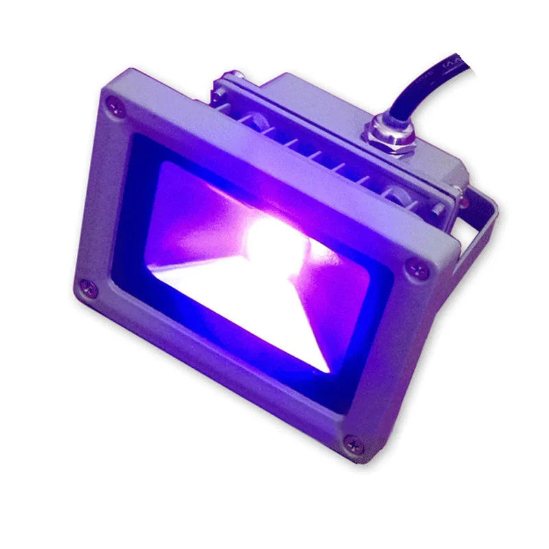 10W/20W/30W/50W UV LED Flood Light Ultra Violet Waterproof IP65 Neon Glow Pet Urine Detector Lamp Blacklight Dance Party Plug | Лампы и