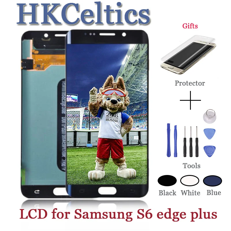 Оригинальный супер AMOLED дисплей для Samsung Galaxy S6 edge Plus G928 G928F ЖК Edge G925 G925I G925F сенсорный