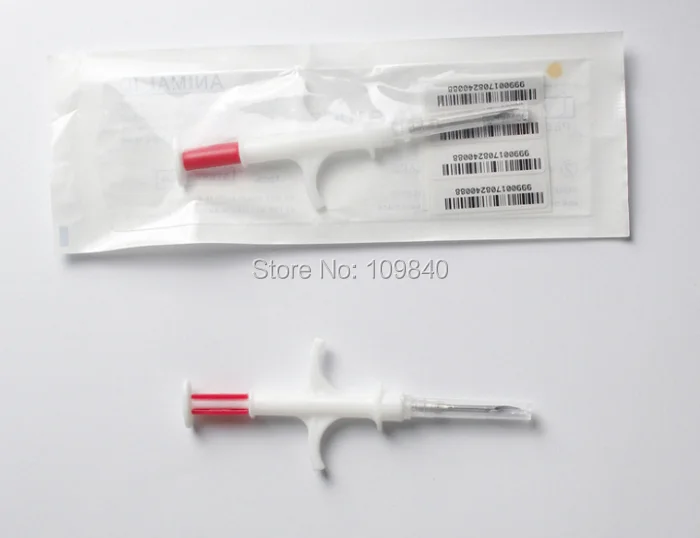 10 шт. EM4305 чип ПЭТ микрочипы 1 4*8 мм ISO11784/785 FDX B шприц тег для кошки собаки змеи