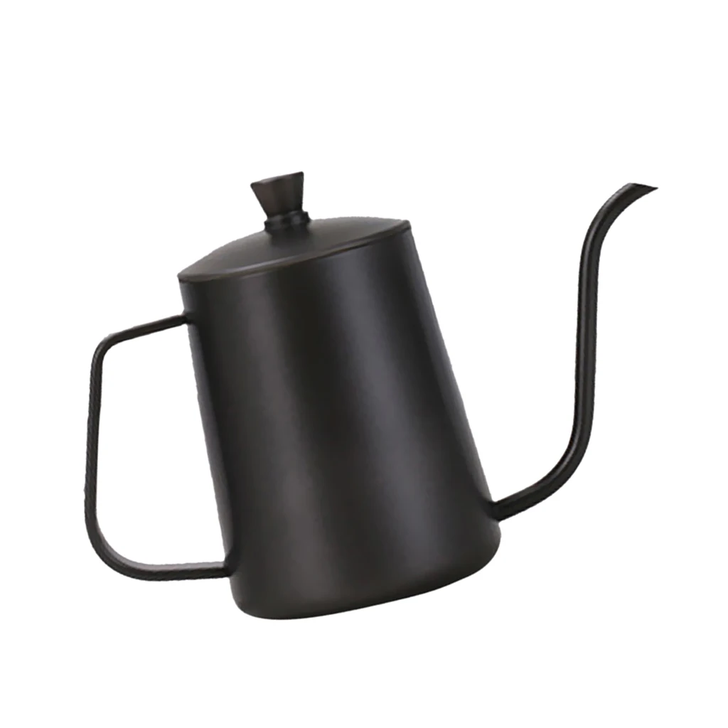 Кофейный чайник из нержавеющей стали Moka для капельного чая чайная посуда 600 мл BLK
