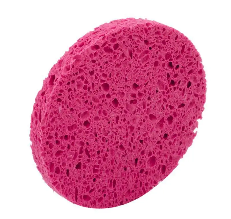 Средство для мытья лица из натурального древесного волокна очищающая круглая