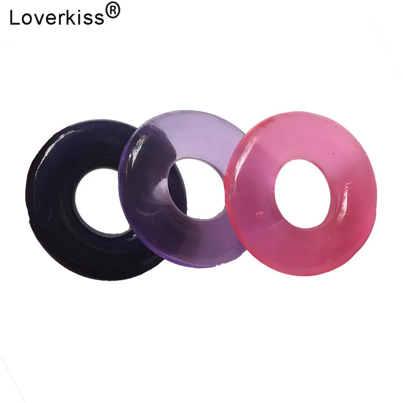 Loverkiss 4 шт. мягкое кольцо для пениса секс-игрушки мужчин задержка эякуляции