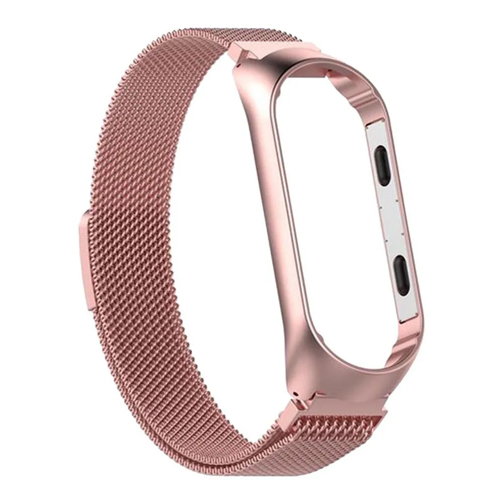 Модные простые женские и мужские Ремешки для наручных часов Xiaomi Mi Band 3 Milan из