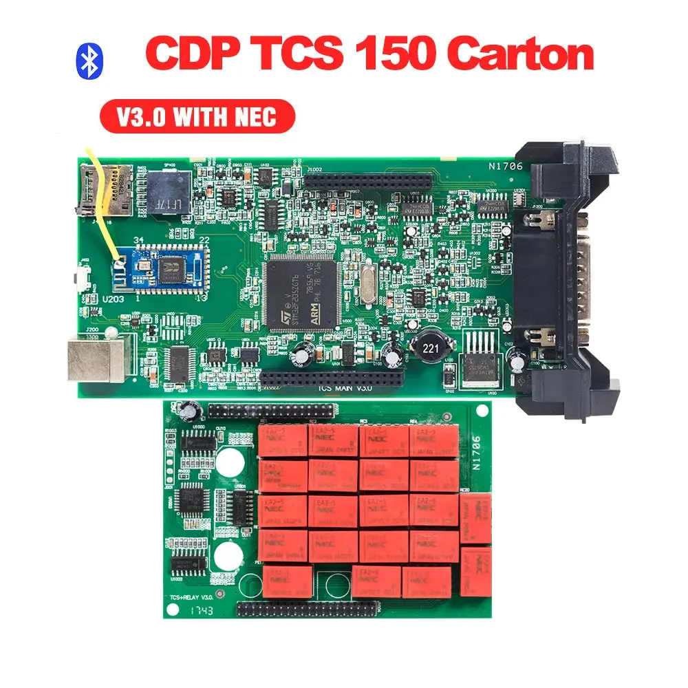 Multidiag pro Двойной для зеленой печатной платы инструмент CDP TCS PRO Bluetooth. r3 keygen программное обеспечение горячий автомобильный диагностический инструмент 10 шт./лот DHL бесплатно - Цвет: TCS 150 4