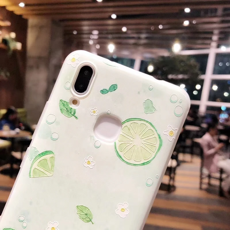 Ideas Fruit Lime series Patterned very soft Total package side for iphone 5 6 6p 7 8 Plus and X Case The new summer |