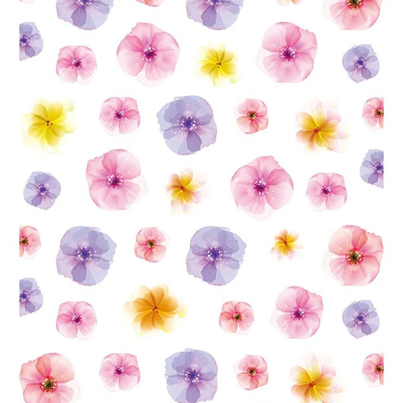 Имитация сушеные цветы ногтей Стикеры s для Книги по искусству 3D воды Наклейка