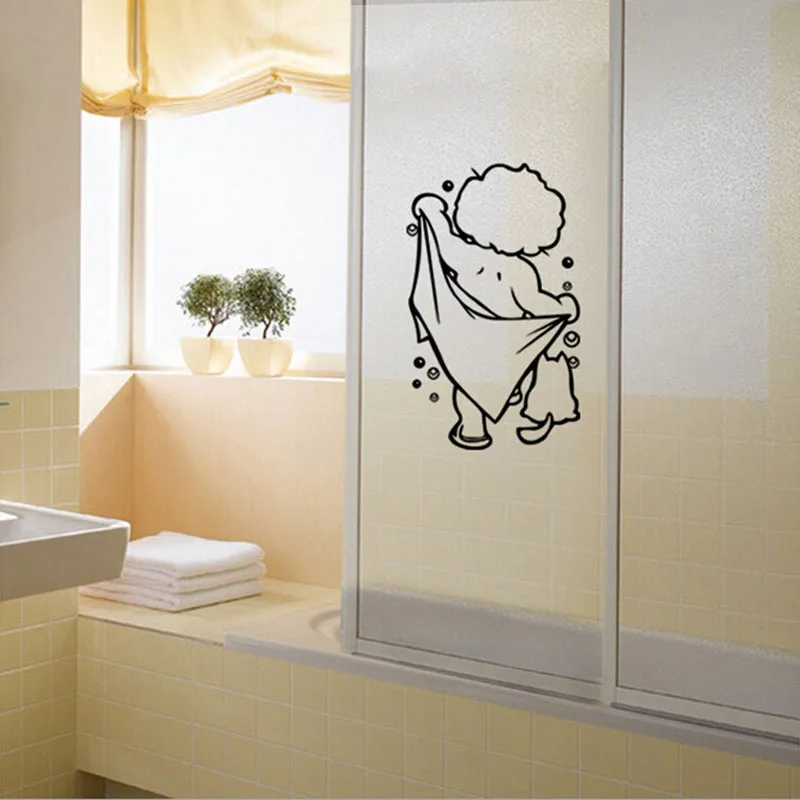 1 шт. новые съемные наклейки на стену Take A Shower милые детские виниловые украшения