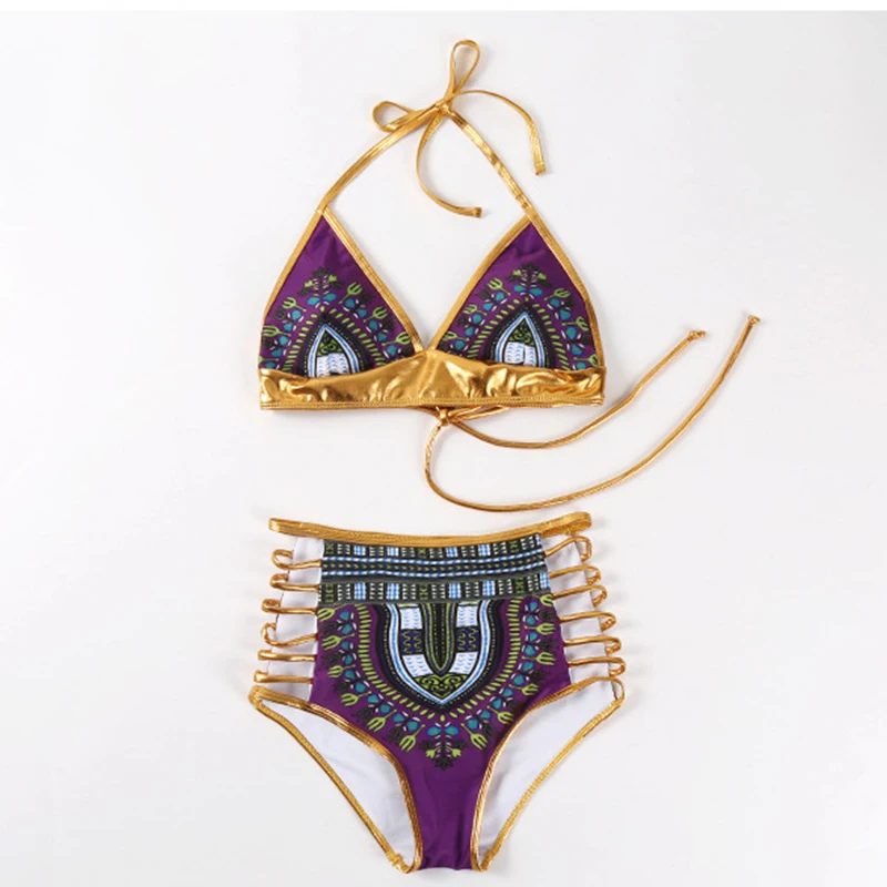 Сексуальные африканских бикини женщина Двойка Купальники Push Up комплект