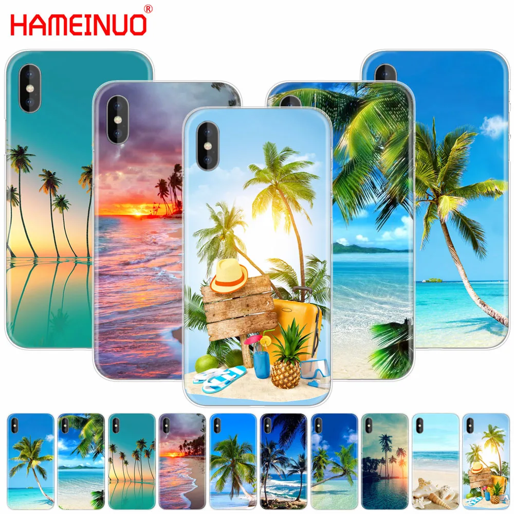 Чехол для мобильного телефона HAMEINUO летняя пляжная сцена на закате море пальмовое
