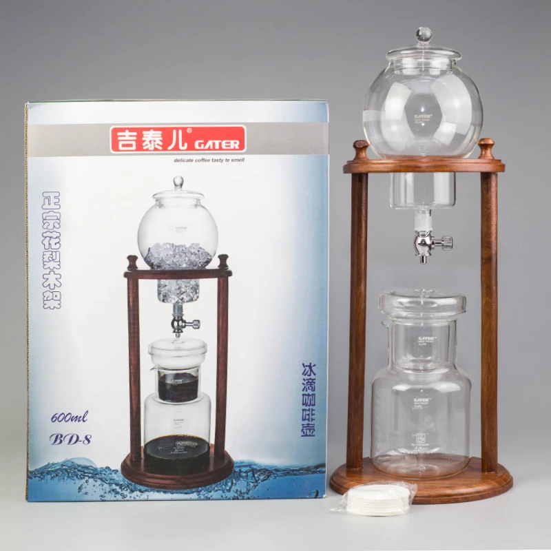 GATER 600 мл Новая Вода капельного кофе чайник многоразовые стекло Фильтр