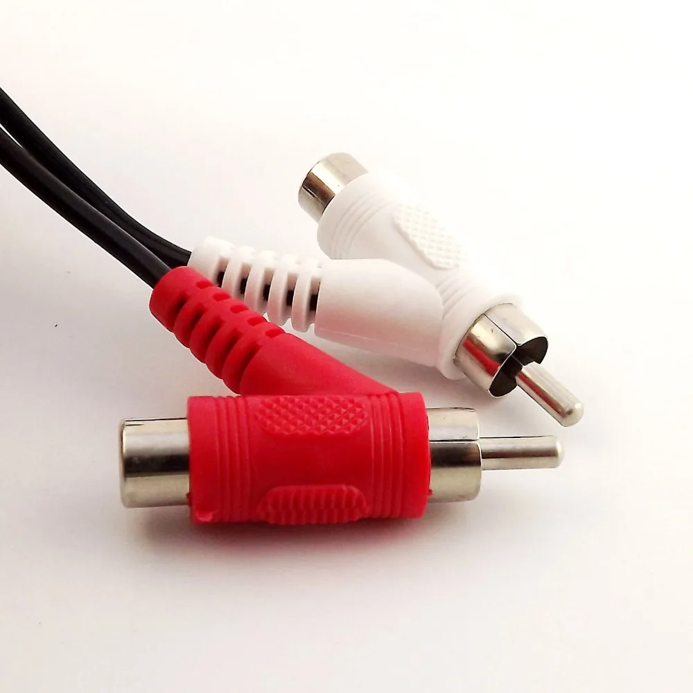 1 шт. стерео Соединительный кабель RCA с двумя штекерами 5 фута 50 см м футов|rca stereo audio