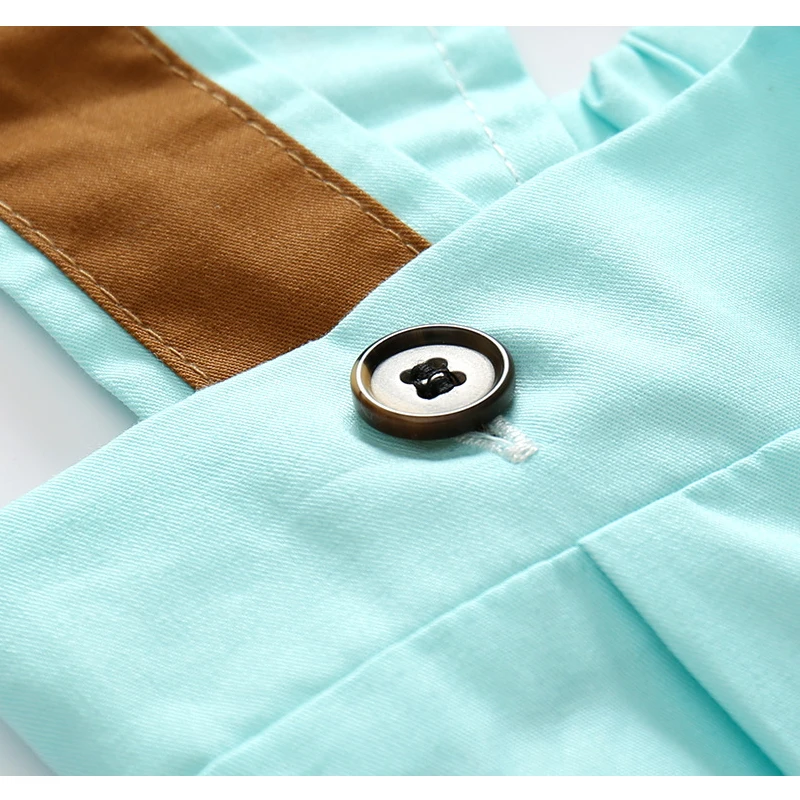 toddler clothing set for boys formal clothes baby long-sleeve shirt with bow tie + blue/green pants children party |