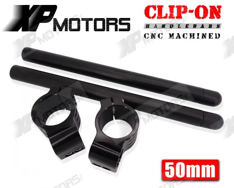Мотоцикл Новый Пара 7/8 &quotРули Clip On 50 мм Черный Для Suzuki GSX R600 1994 1995 1996|motorcycle guard|new