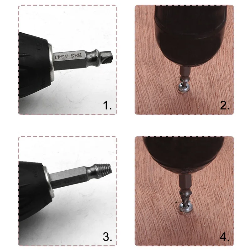Спиральный набор для извлечения винтов металлические сломанные шпильки болты