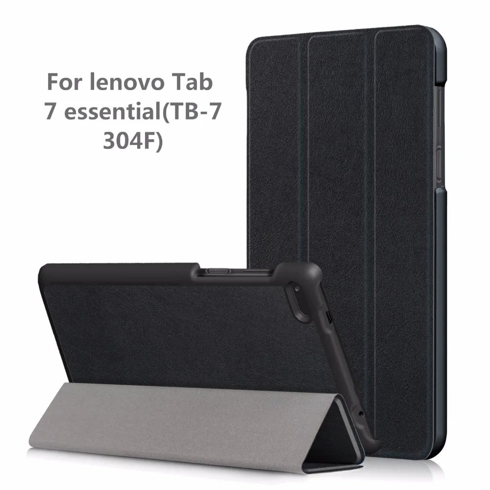 Тонкий защитный чехол для планшета Lenovo Tab 7 Essential TB 7304F 7304I 7304X (2017 выпуск) подставка смарт + подарок|case for lenovo