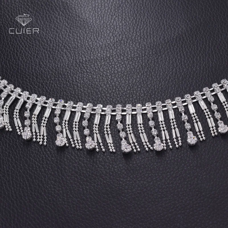 10 ярдов металлическая цепочка Стразы с кристаллами нашивки кисточками на пояс