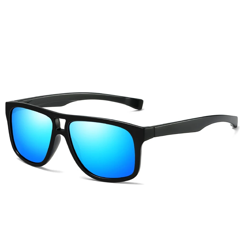 2019 Модные поляризованные солнцезащитные очки мужские Квадратные Солнцезащитные