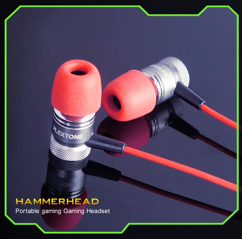 Оригинальный plextone G10 Наушники с микрофоном Съемная HiFi Шум отмена в ухо для DJ