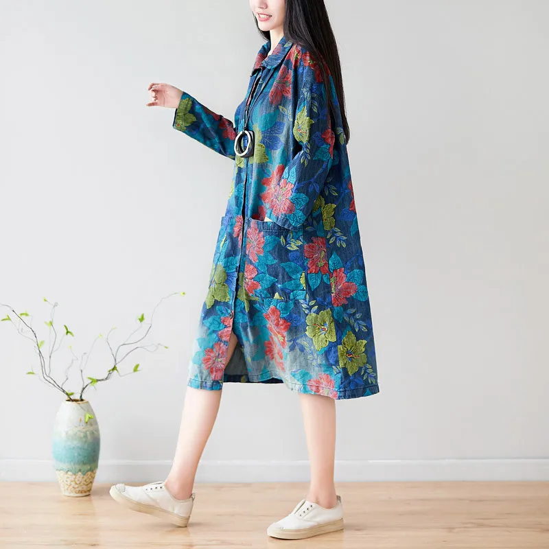 Куртка джинсовая в стиле Oversized однобортная мешковатая бойфренда ковбойском на