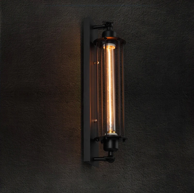 Антикварный настенный светильник в стиле ретро Североамериканском винтажный с