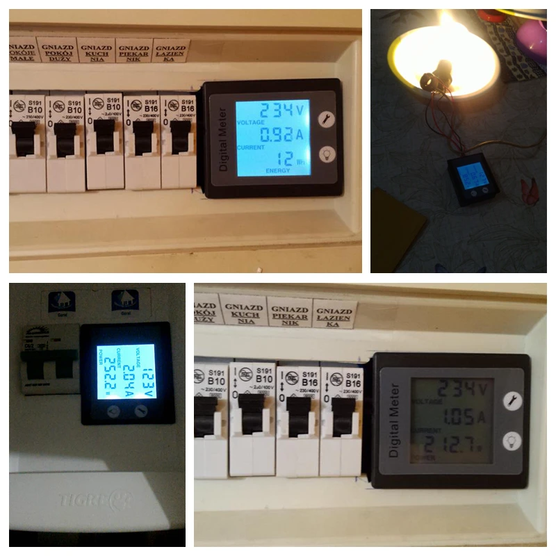 AC 80-260V 100A 10A вольтметр-Амперметр AC мощность/счетчик энергии датчик Voltimetro Amperimetro с STN ЖК-подсветкой