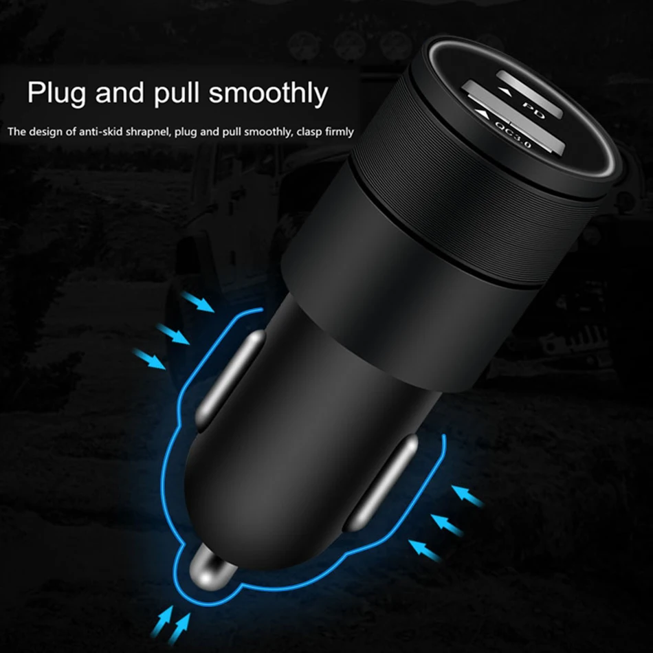 USB зарядное устройство Quick Charge 3 0 Автомобильное для телефона 2A 3A Type C PD Быстрая