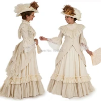new arrivaelegant retro victorian dresses 1860s civil war dress cosplay vintage costumes renaissance revolutionary dress hl 155