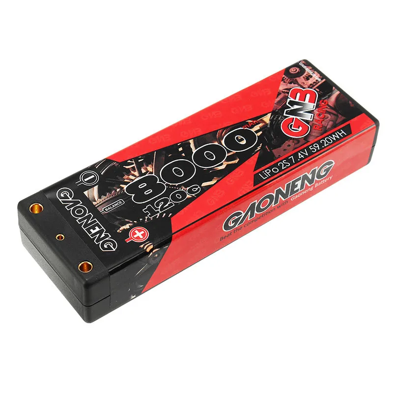 Аккумуляторная Lipo батарея Gaoneng 7 4 В 8000 мАч 2S2P 120C 59 2wh для 1/10 RC автомобиля|lipo battery|battery