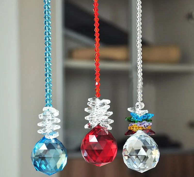 3 шт./лот хрусталь смешанного цвета бусины с Кристальный граненый шар для