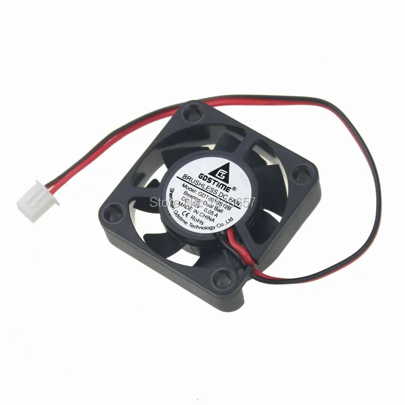 1 шт. бесщеточный вентилятор для 3D принтера DC 40x10 мм 4 см 4010B 12 В 2Pin с шариковым