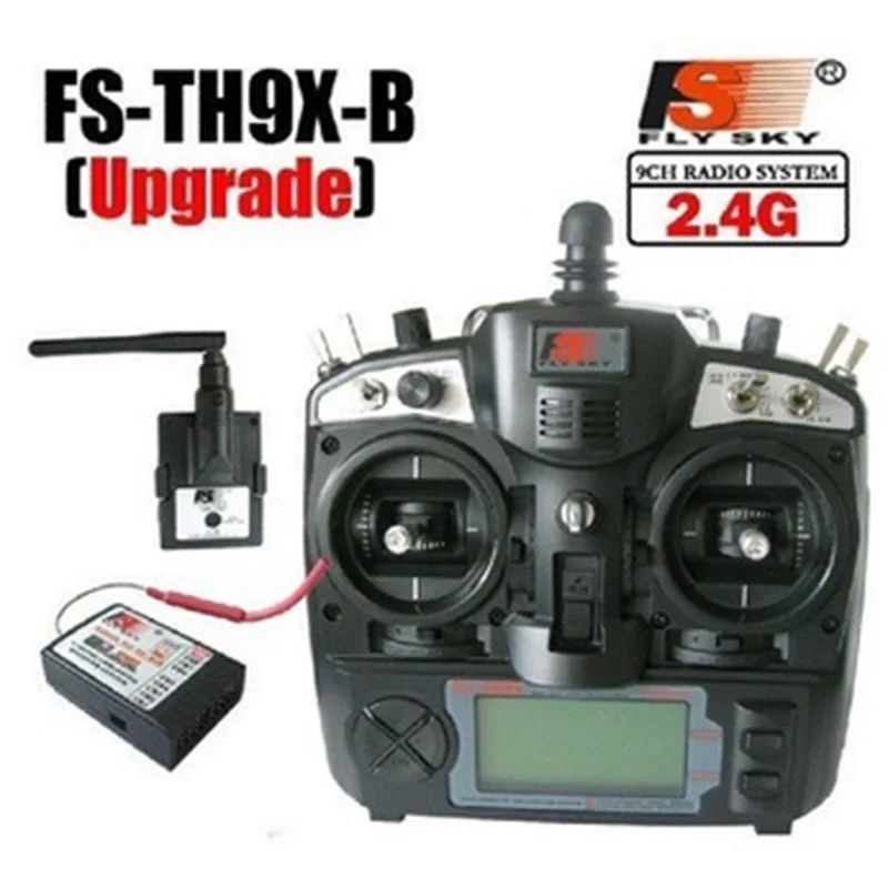 

FlySky FS-TH9X-B 2.4G 9CH System (TX + RX) Radio controller transmitter for helicopter airplane quadcopter with some gift