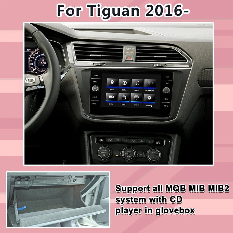 Android/carplay интерфейс коробка для Volkswagen Tiguan MIB MQB система 8 9," Android навигация видео интерфейс Lsailt