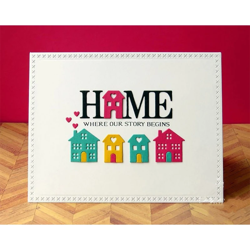 Уникальные домашние слова металлические высечки для рукоделия скрапбукинг