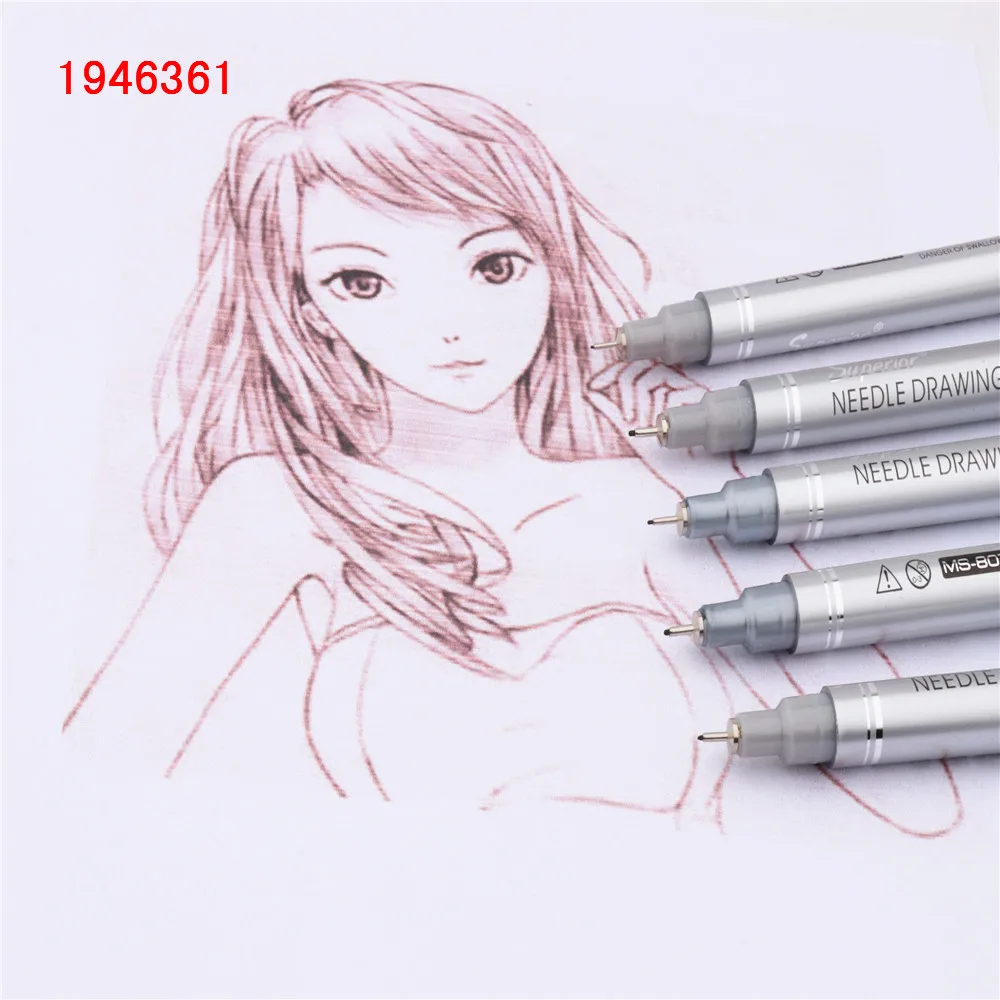 Черная ручка для рисования Micron Neelde водостойкая пигментная тонкая линия маркеры