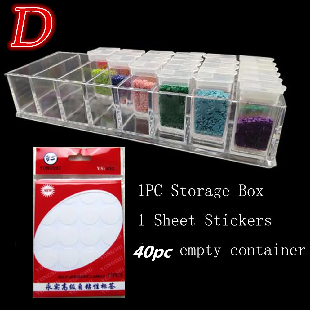 Новый 40 бутылок алмазов картина контейнер для бисера стеллаж Дисплей стенд Ящик