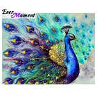 Ever Moment комплект для алмазной вышивки сделай сам полностью квадратная Алмазная картина 5d картина из камней Настенный декор Павлин Животные ASF619