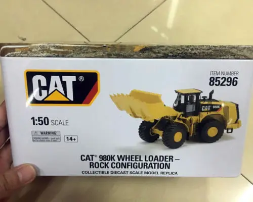 Гусеница Cat 980 K колесный погрузчик рок конфигурации 1/50 масштаб металлические