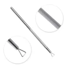 Shopify 1 шт. из нержавеющей стали для удаления треугольных лаков Толкатель для кутикулы Инструмент для маникюра ногтей из нержавеющей стали для удаления гель-лака