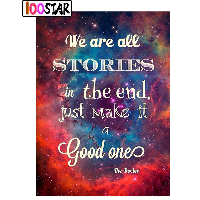 Известные цитаты текстов 5D DIY алмазная живопись полный квадрат/круглый бриллиантовый вышивка крестом мозаика стразы стены и ремесла.