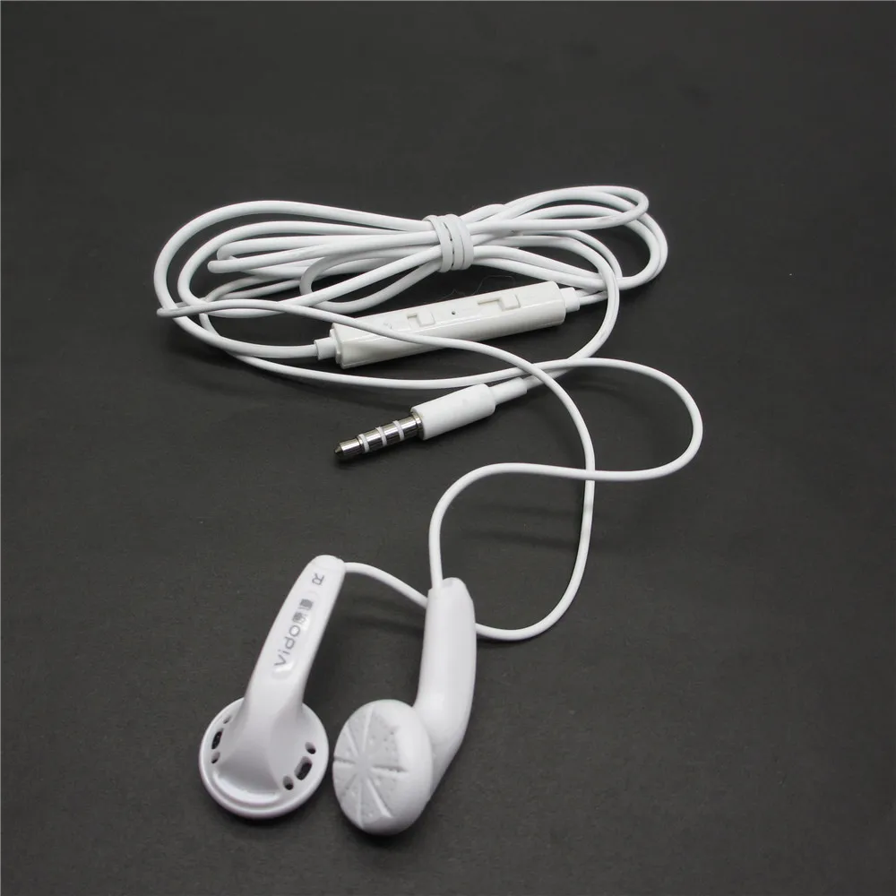 Vido Earbud In Ear наушник динамическая плоская головка штекер гарнитура бас HIFI бас|headset